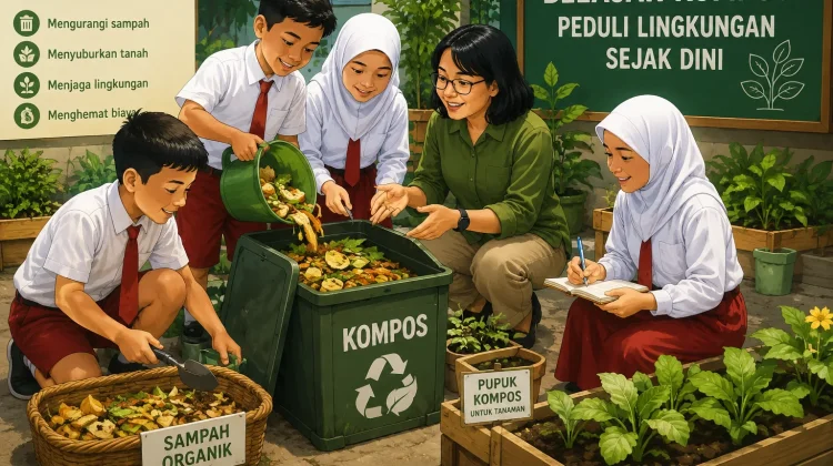 Belajar Kompos dari Sekolah, Cara Sederhana Menjaga Bumi