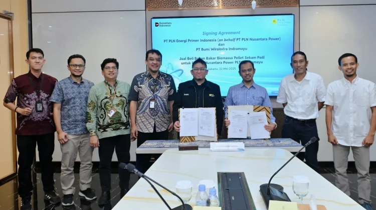 PLN EPI-BWI Pasok Biomassa Sekam Padi untuk Cofiring PLTU Indramayu