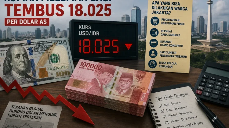Rupiah Tembus Rp18.025 per Dolar AS, Apa yang Bisa Dilakukan Warga Jakarta?