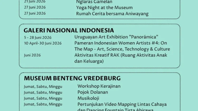 Libur Telah Tiba, Ini Rekomend Indonesian Heritage Agency Isi Liburan di Bulan Juni