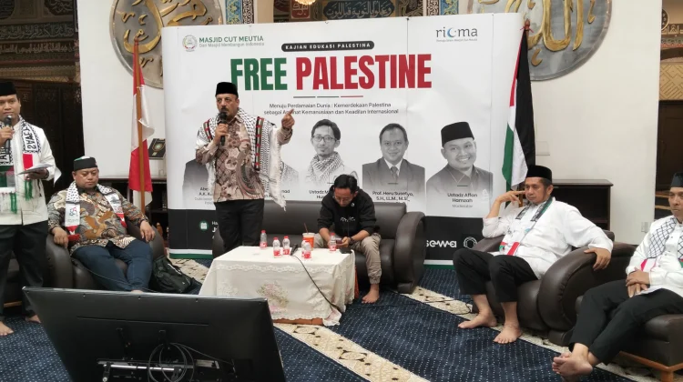 Masjid Cut Meutia, Serukan Solidaritas Untuk Palestina