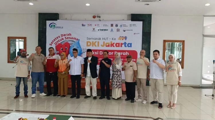 HUT Jakarta ke-499, Komwaja Gelar Donor Darah dan Deklarasi Relawan Air Bersih