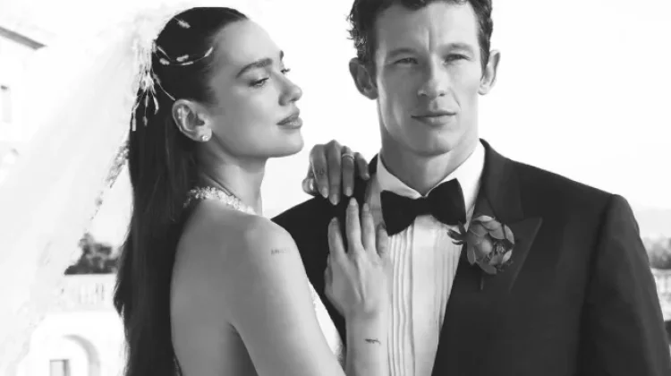 Dua Lipa Bagikan Foto Pernikahan Megah Bersama Callum Turner