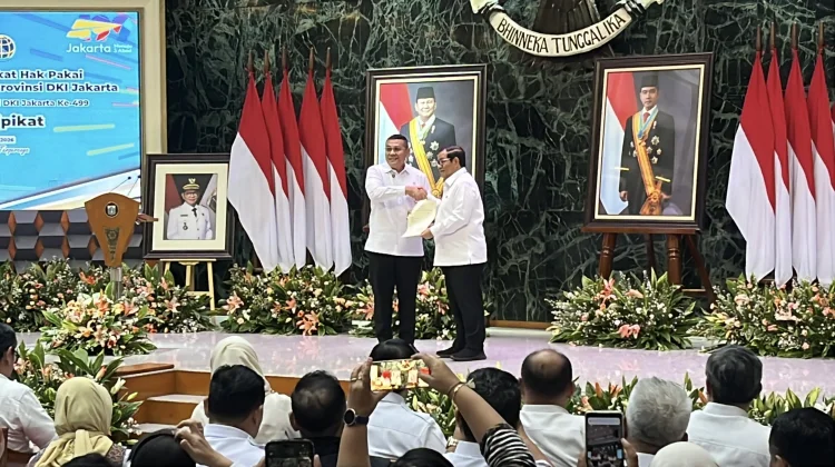 Pemprov DKI Terima 499 Sertifikat Hak Pakai Senilai 22,2 Triliun dari KemenATR/BPN