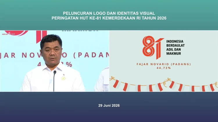 Logo Resmi HUT Ke-81 RI Diluncurkan, Karya Fajar Novario Terpilih