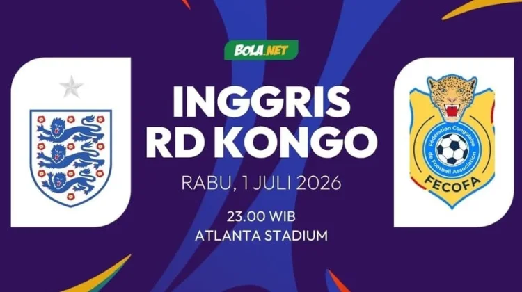 Inggris Hadapi RD Kongo, Duel Ketat Perebutkan Tiket ke Babak 16 Besar