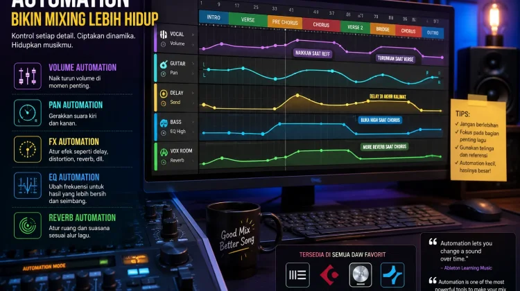 Tips Audio: Automation: Nyawa Sebuah Mixing Audio