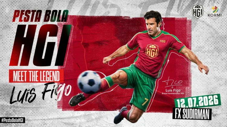 Luis Figo Meriahkan Pesta Bola HGI, Ajang Olahraga Profesional dan Rekreasional