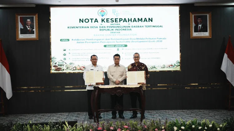 Kemendesa PDT Gandeng Bakrie Center Perkuat Pembangunan Desa Lewat Pemuda