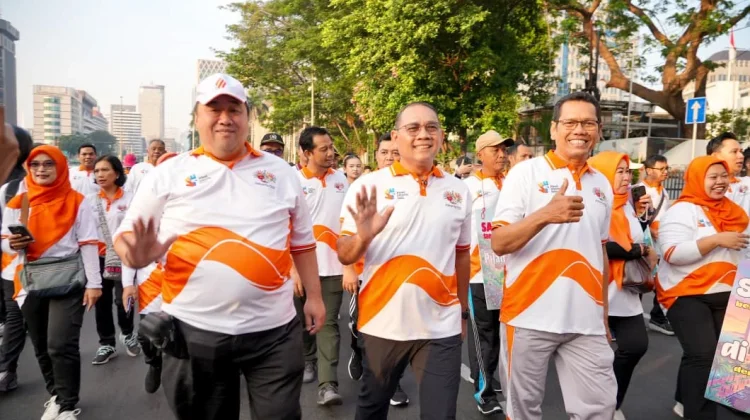 Fun Walk Semarakkan HUT Ke-499 Jakarta, ASN Jakpus Perkuat Soliditas
