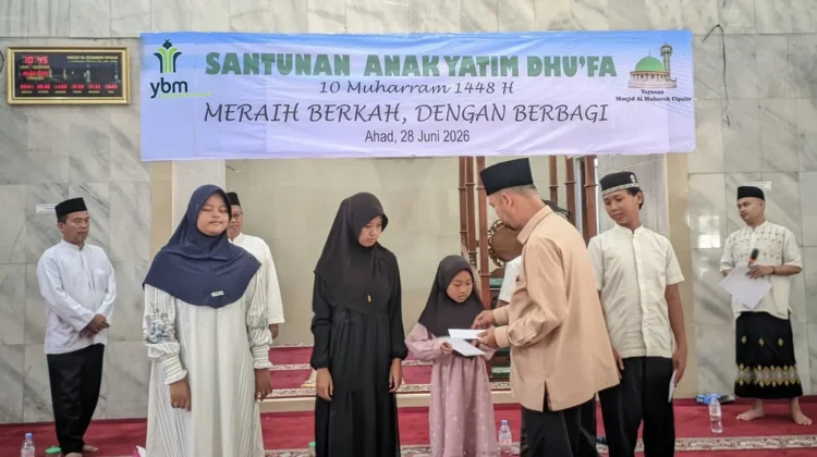 Peringati 10 Muharram, YBM PLN EPI Santuni Puluhan Anak Yatim