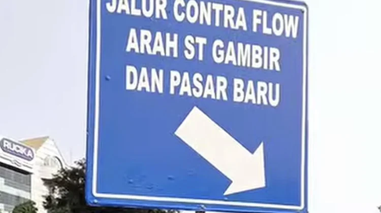 Sudinhub Jakpus Berlakukan Contraflow di Simpang Tugu Tani