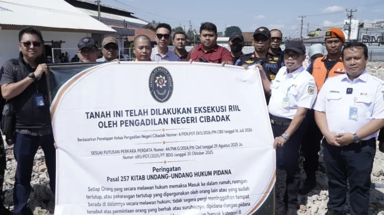 KAI Daop 1 Eksekusi Aset Tanah di Emplasemen Stasiun Cicurug