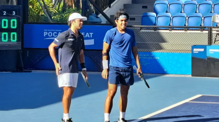 M. Rifqi Fitriadi/Francis Casey Alcantara kesemifinal Tennis Amman