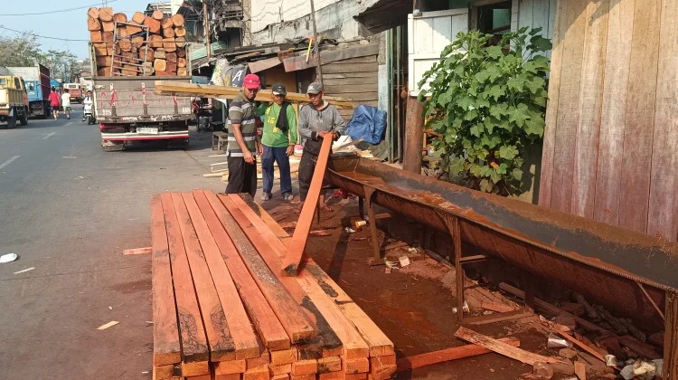 Memanggul 150 Kilogram, Kisah Buruh Kayu Kalibaru Bertahan Demi Keluarga