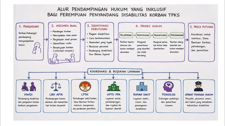 Alur Pendampingan Hukum bagi Perempuan Penyandang Disabilitas Korban TPKS