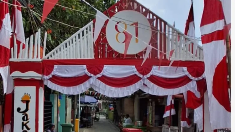 Tiga Gapura di Pulau Panggang dan Pramuka Dihias Semarak Sambut HUT ke-81 RI