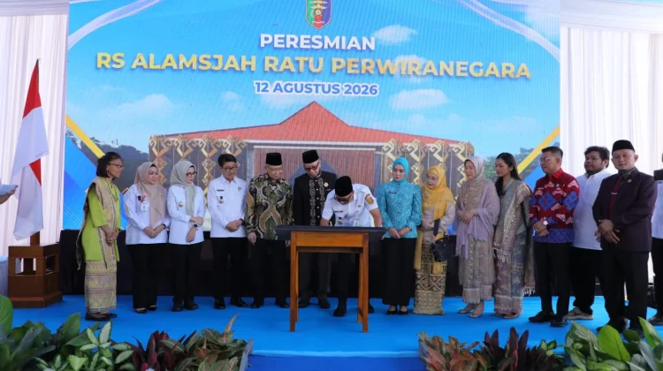 Jusuf Herry dan Gubernur Lampung Resmikan RS Alamsjah Ratu Perwiranegara