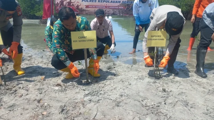 Aksi Penanaman 2.000 Mangrove dan Bakti Sosial di Pulau Kelapa