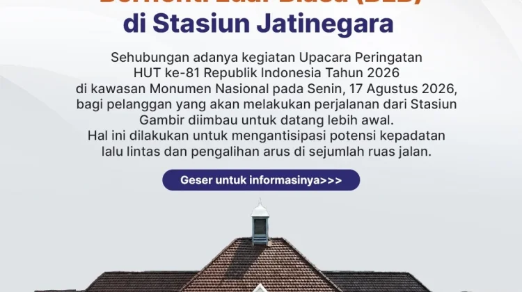 KAI Siapkan Alternatif, 27 KA Gambir Berhenti di Jatinegara