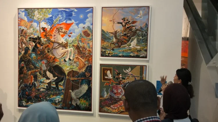 Pamerkan 150 Karya, SBY Art Community Sampaikan Pesan Perdamaian lewat Seni Lukis