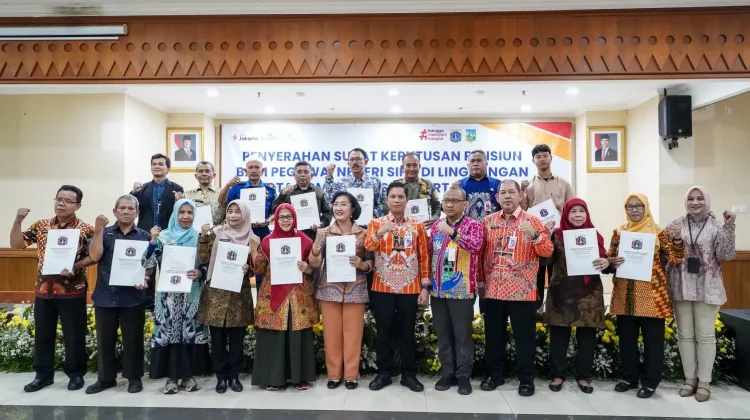 Lima Belas ASN Jakarta Pusat Terima SK Pensiun Mulai September 2026