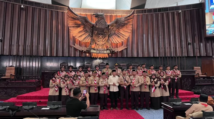 Perkuat Wawasan Kebangsaan, Kontingen Pramuka Provinsi Aceh Kunjungi Gedung DPR