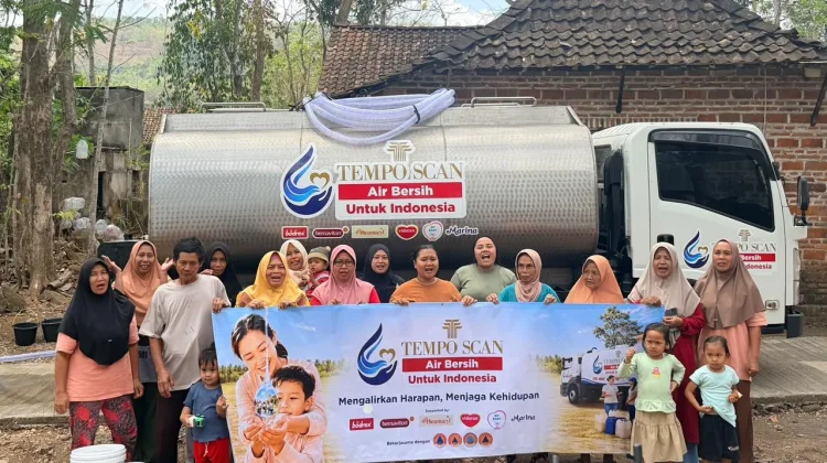 Tempo Scan Salurkan 640 Ribu Liter Air Bersih Saat Kemarau