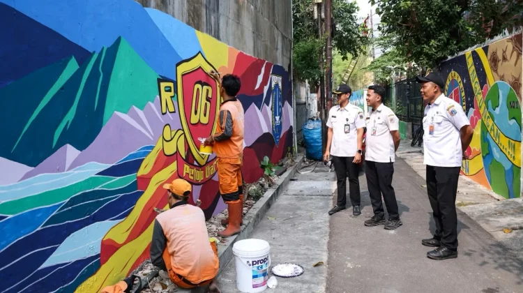 Petojo Utara Tata Kawasan Tampak Siring Timur Jadi Lebih Asri