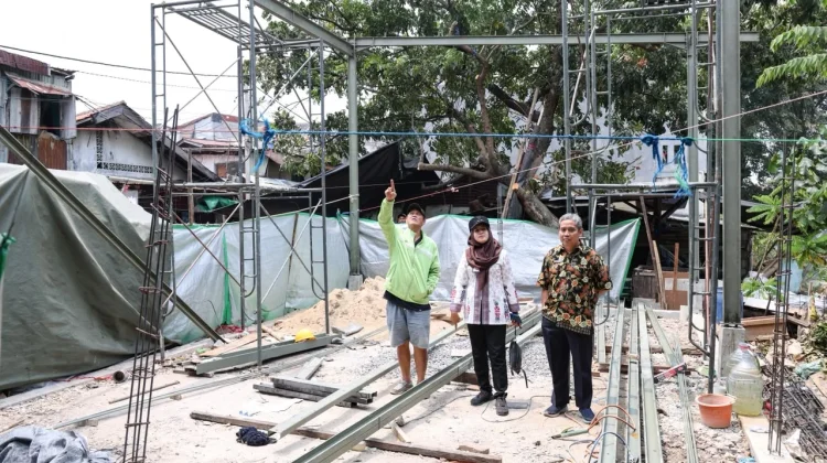Penataan Bantaran Kali Sentiong Kramat Lontar Dilanjutkan