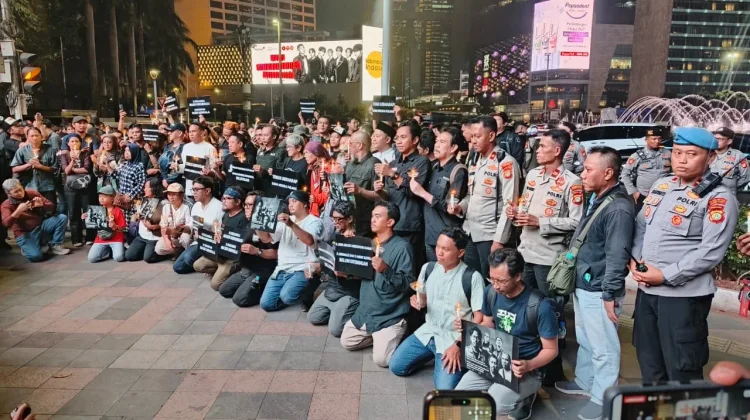 Doa Bersama Digelar untuk Lima Jurnalis Hilang Kontak di Kawasan GAK