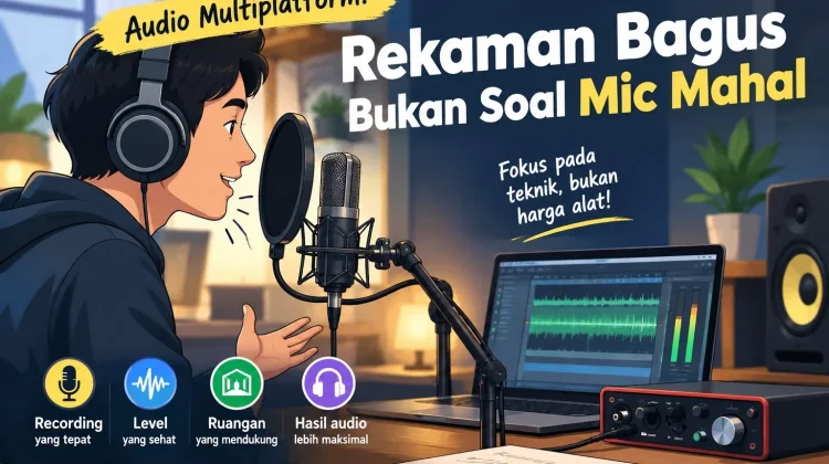 Audio Multiplatform: Rahasia Rekaman Bersih tanpa Mic Mahal