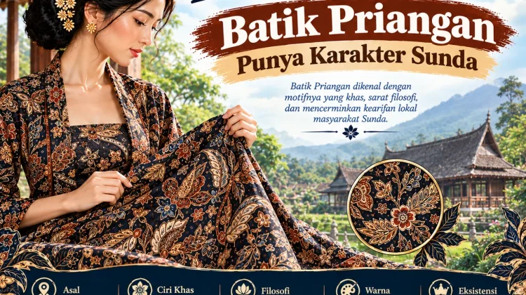Mengenal Motif Batik Nusantara: Batik Priangan Punya Karakter Sunda