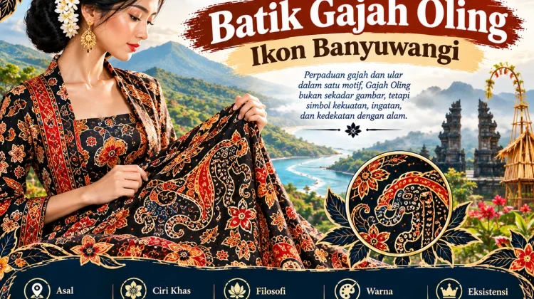 Mengenal Motif Batik Nusantara: Batik Gajah Oling Ikon Banyuwangi
