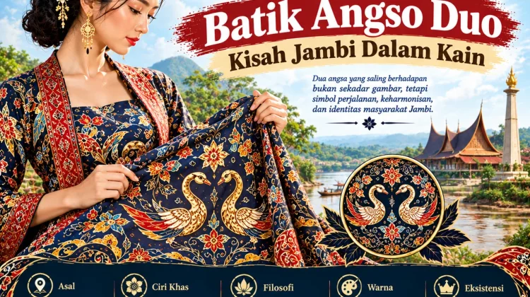 Mengenal Motif Batik Nusantara: Batik Angso Duo Kisah Jambi dalam Kain