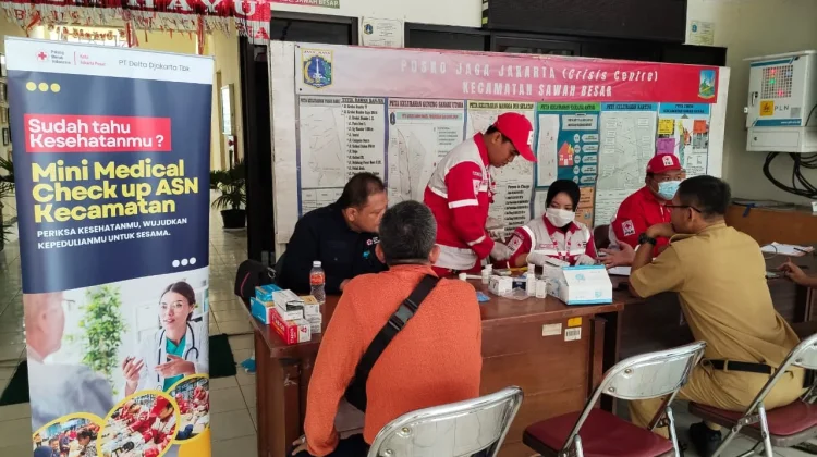 PMI Jakpus Gelar Mini MCU Gratis di Kantor Camat Sawah Besar