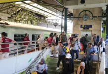 Kedatangan Penumpang Tertinggi, 38.793 Tiba di Stasiun Daop 1 Jakarta