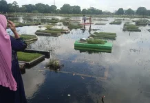 Ribuan Makam TPU Semper Berubah Jadi Kolam Raksasa