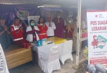 PMI Jaksel Buka Pos Kesehatan di-Terminal Lebak Bulus