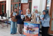 Kantor Cabang Grha BPJamsostek Pasang Booth di-Masjid Muhajirin.