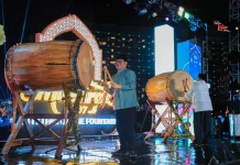 Pramono-Rano Hadiri Jakarta Bedug Festival di Bundaran HI