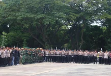 Ribuan Personel Disiagakan Kawal Pasar Murah dan Bagi Sembako di Monas