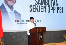 Sekjen Raja Antoni: Target Kursi PSI Banten Naik 200 Persen