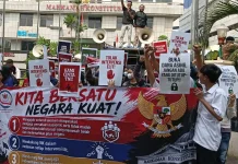 Aksi Damai di Depan MK, BRCT Suarakan Dukungan terhadap TNI-Polri