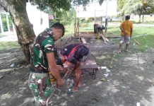 TMMD TNI, Infrastruktur Air Bersih di Manokwari Kian Mendekati Rampung