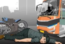 Pemotor Asal Bogor, Tewas Terlindas Bus AKAP di Jalan Daan Mogot