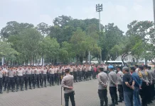 Polres Jakpus Kerahkan 585 Personel Amankan HUT GRIB Jaya ke-15 di Istora GBK