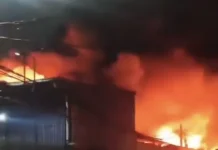 Tiga Gudang di Pergudangan Miami Kalideres Kebakaran