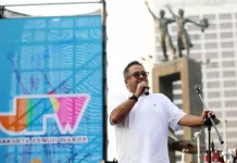 Hadiri Jakarta Penuh Warna, Rano Ajak Warga Terapkan Budaya Pilah Sampah