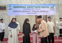 Peringati 10 Muharram, YBM PLN EPI Santuni Puluhan Anak Yatim